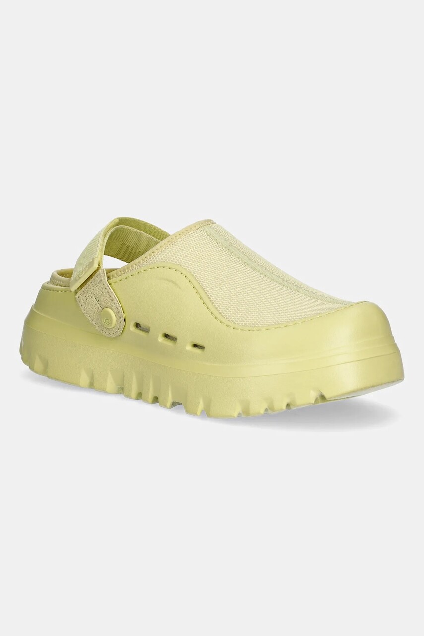 Šľapky UGG Peakmod zelená farba, 1166912-GLDN