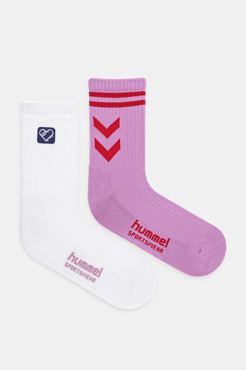 Ponožky Hummel Hummel x Community Love 2-pak biela farba, 228036