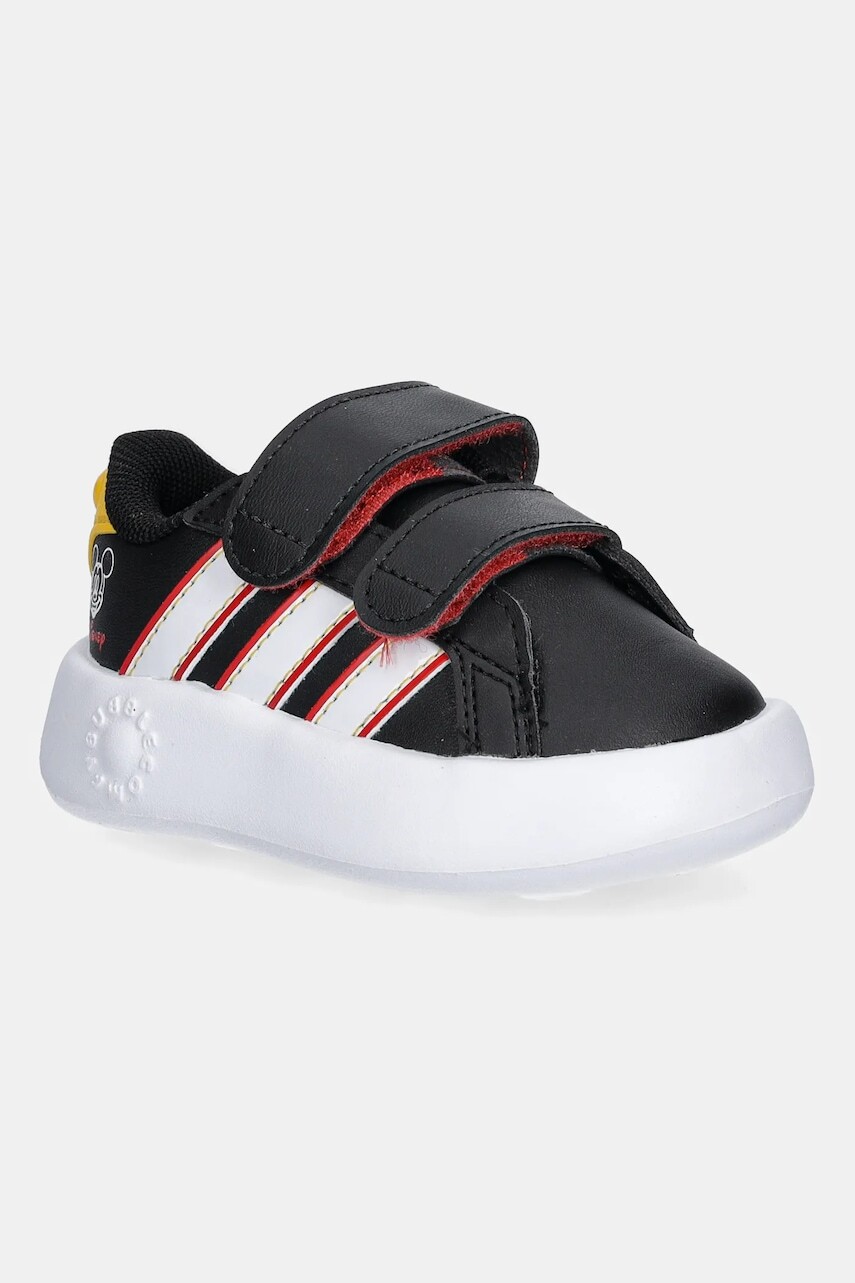 Detské tenisky adidas GRAND COURT MICKEY čierna farba, JQ8071