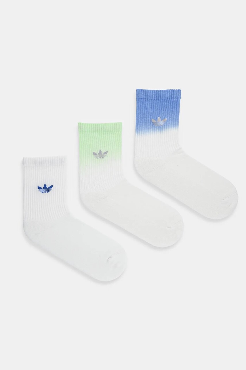 Ponožky adidas Originals Ombre Cr S 3-pak biela farba, JX5221