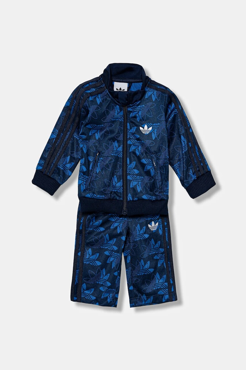 Tepláková súprava pre bábätká adidas Originals tmavomodrá farba, JW0290