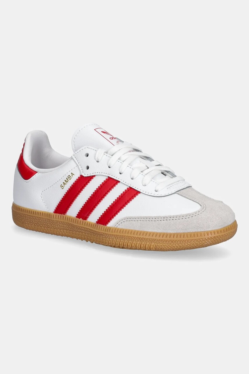 Detské tenisky adidas Originals SAMBA OG biela farba, JQ2833