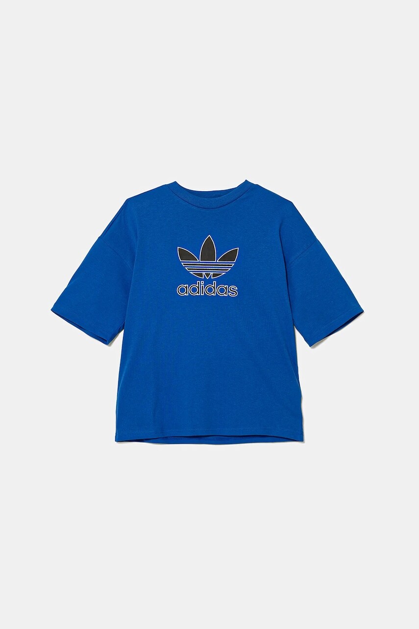 Detské bavlnené tričko adidas Originals s nášivkou, JV8557