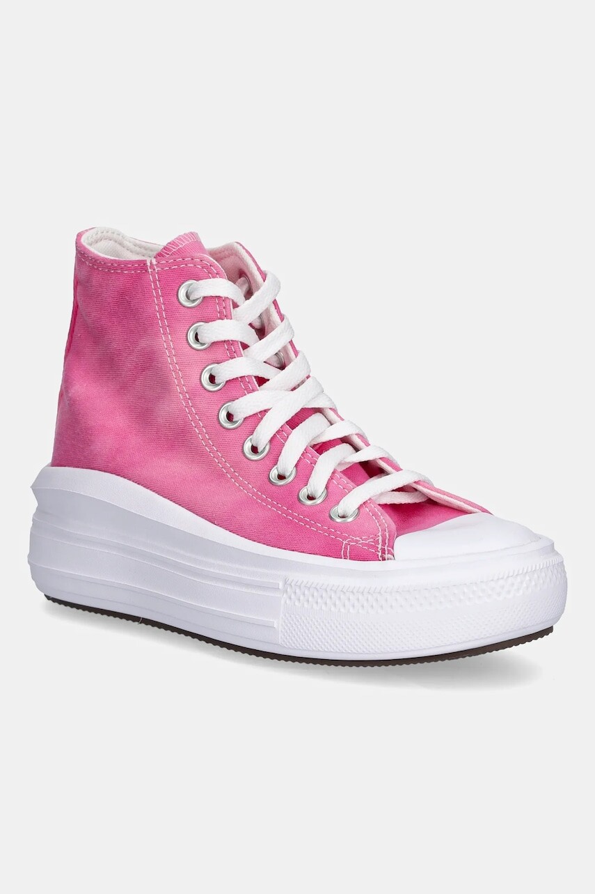 Detské tenisky Converse CHUCK TAYLOR ALL STAR MOVE ružová farba, A11817C