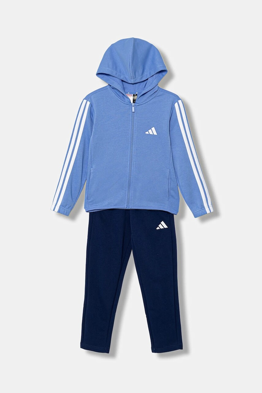 Detská tepláková súprava adidas fialová farba, JW3401