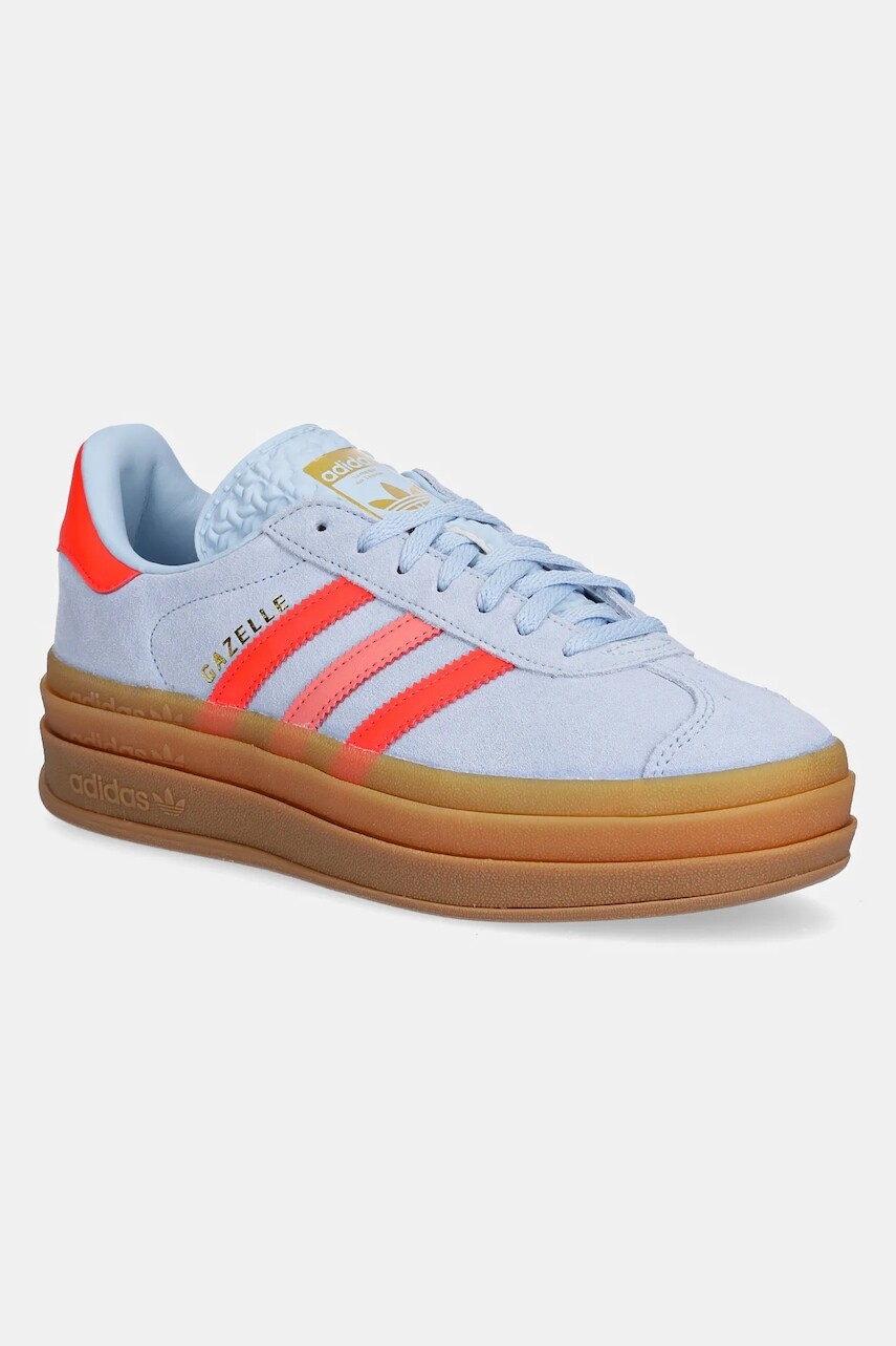 Detské tenisky adidas Originals GAZELLE BOLD modrá farba, JR5950