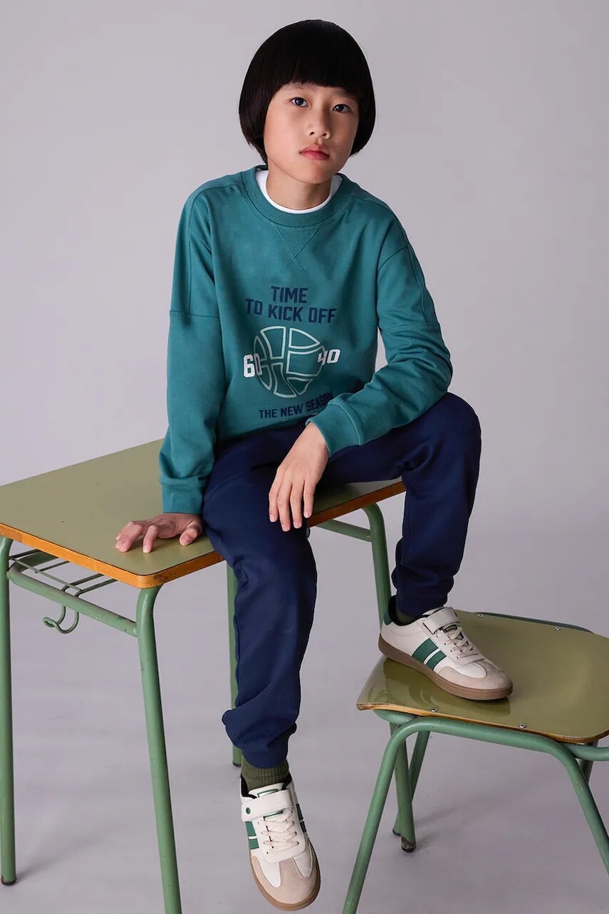 Detská tepláková súprava Mayoral zelená farba, 7848