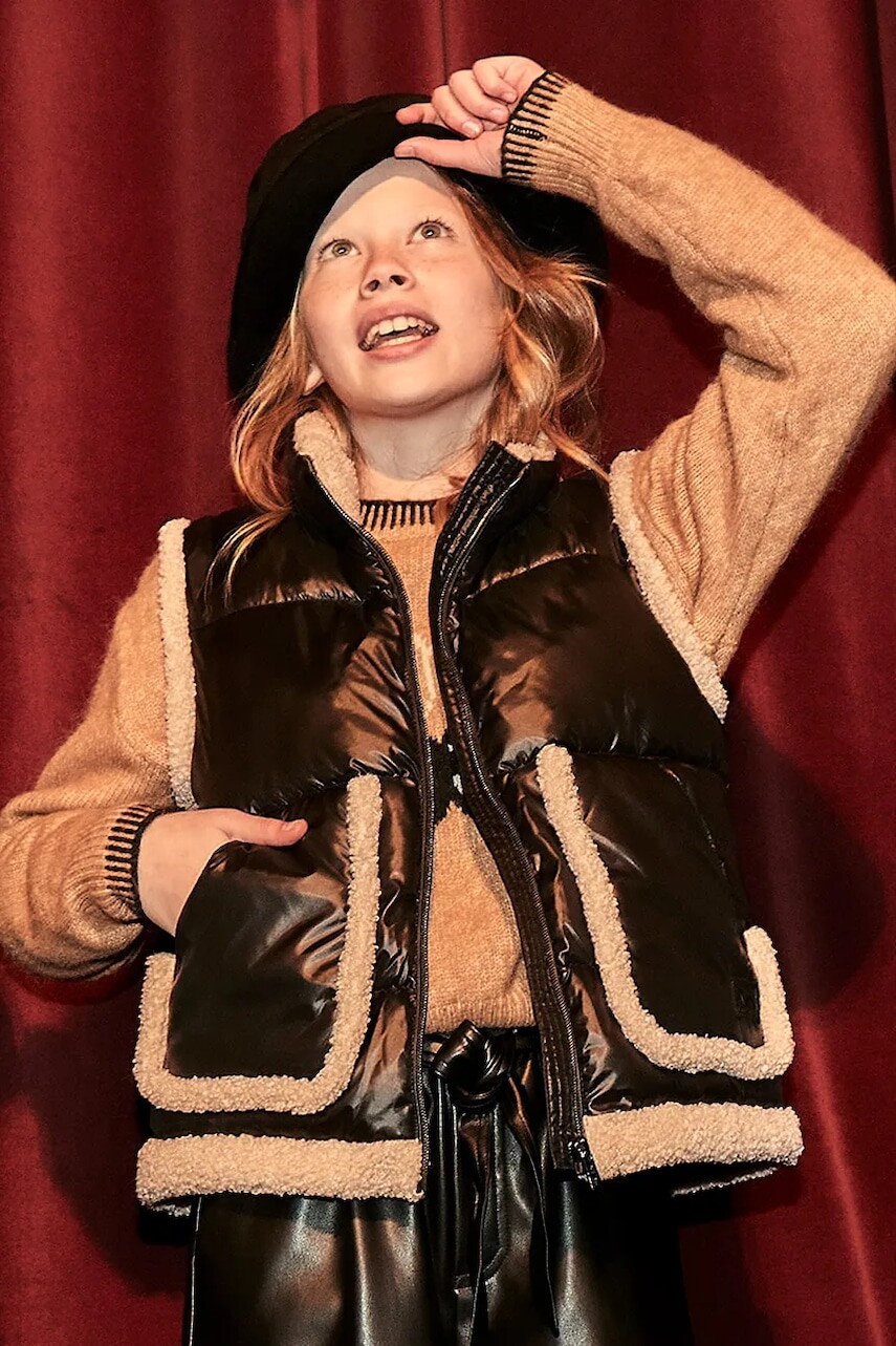 Detská vesta Mayoral čierna farba, 7322