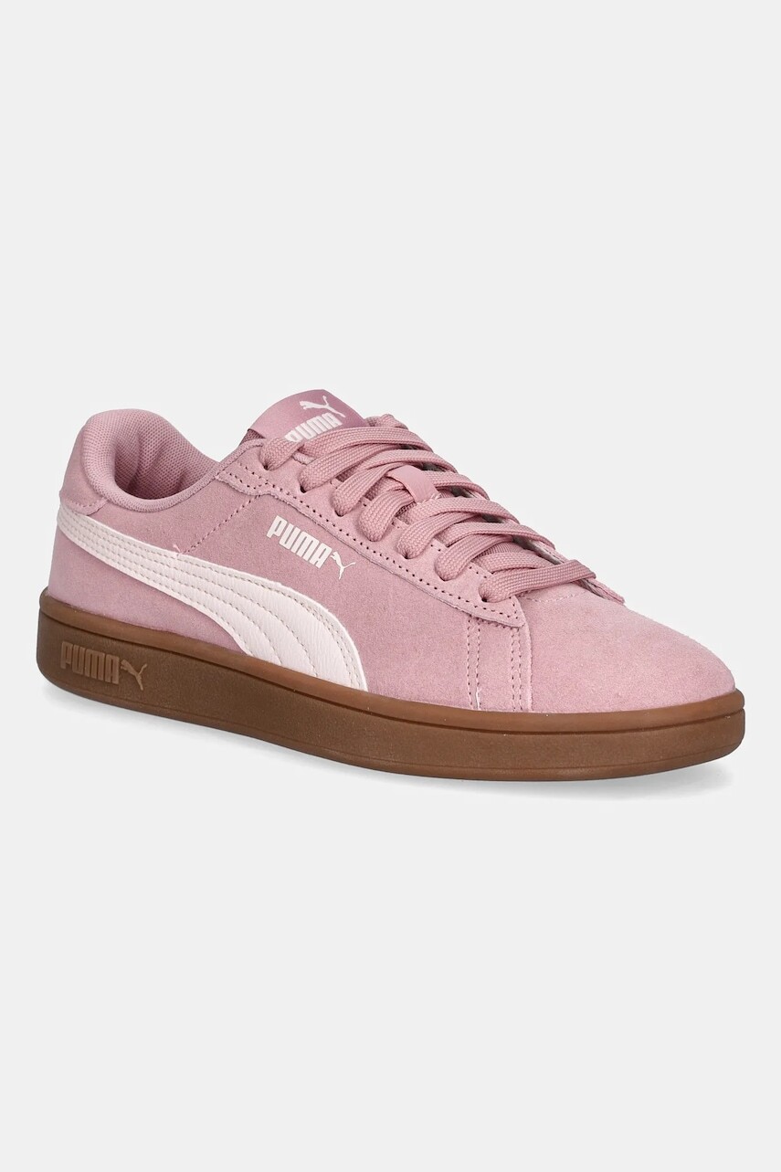 Semišové tenisky Puma PUMA Smash 3.0 ružová farba, 390984