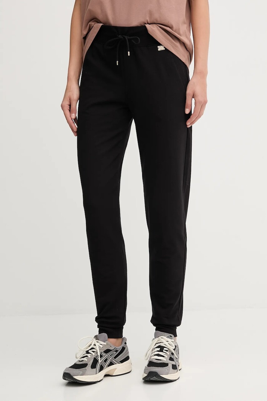 Tepláky EA7 Emporio Armani čierna farba, jednofarebné, AF13135.7W000461