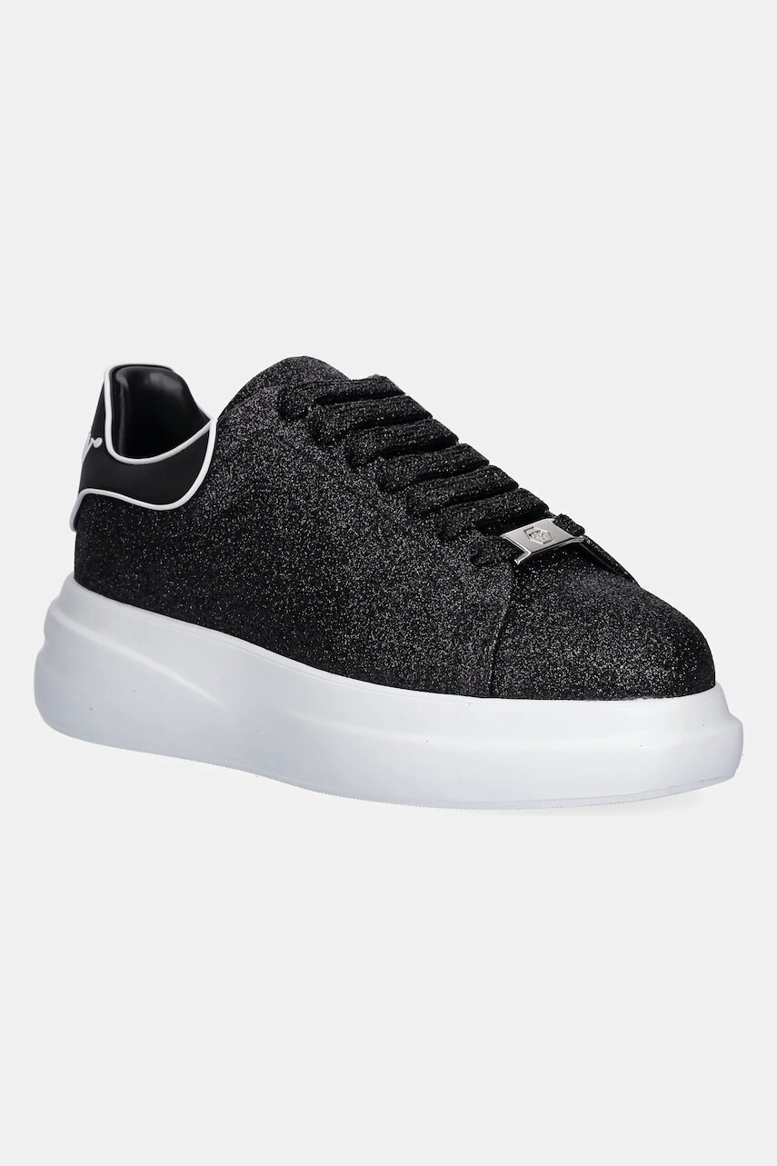 Tenisky Philipp Plein Lo-Top čierna farba, WSC2774.PTE003N.02