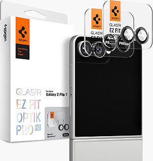 Spigen Glass TR EZ Fit Optik Pro HD 2 Pack Black Samsung Galaxy Z Flip 7
