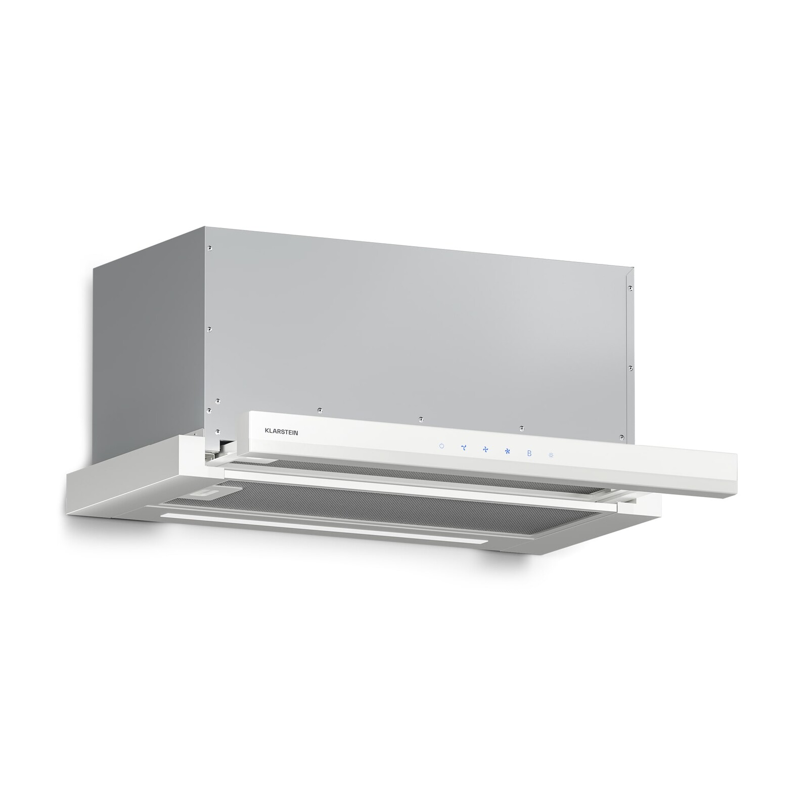 Klarstein Velaire výsuvný digestor 60 cm | Elegantný, minimalistický, výkonný | EEC A++ | 896 m³/h