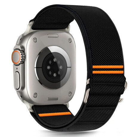 Tech-Protect Nylon Slip remienok na Apple Watch 44/45/46/49mm, black