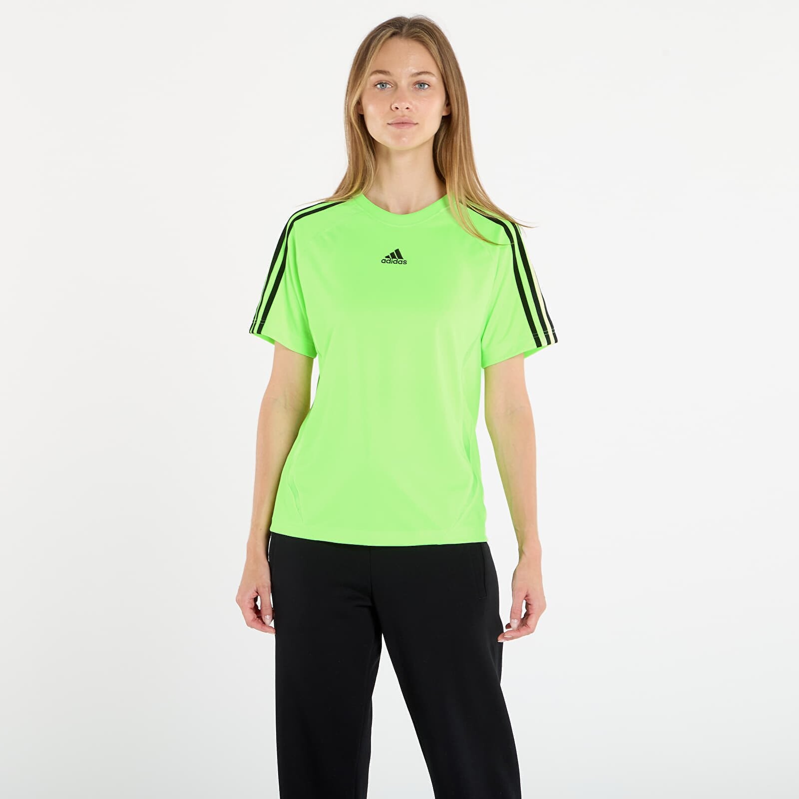 Tričko adidas Adicolor Teamgeist Loose T-Shirt Signal Green/ Off White L