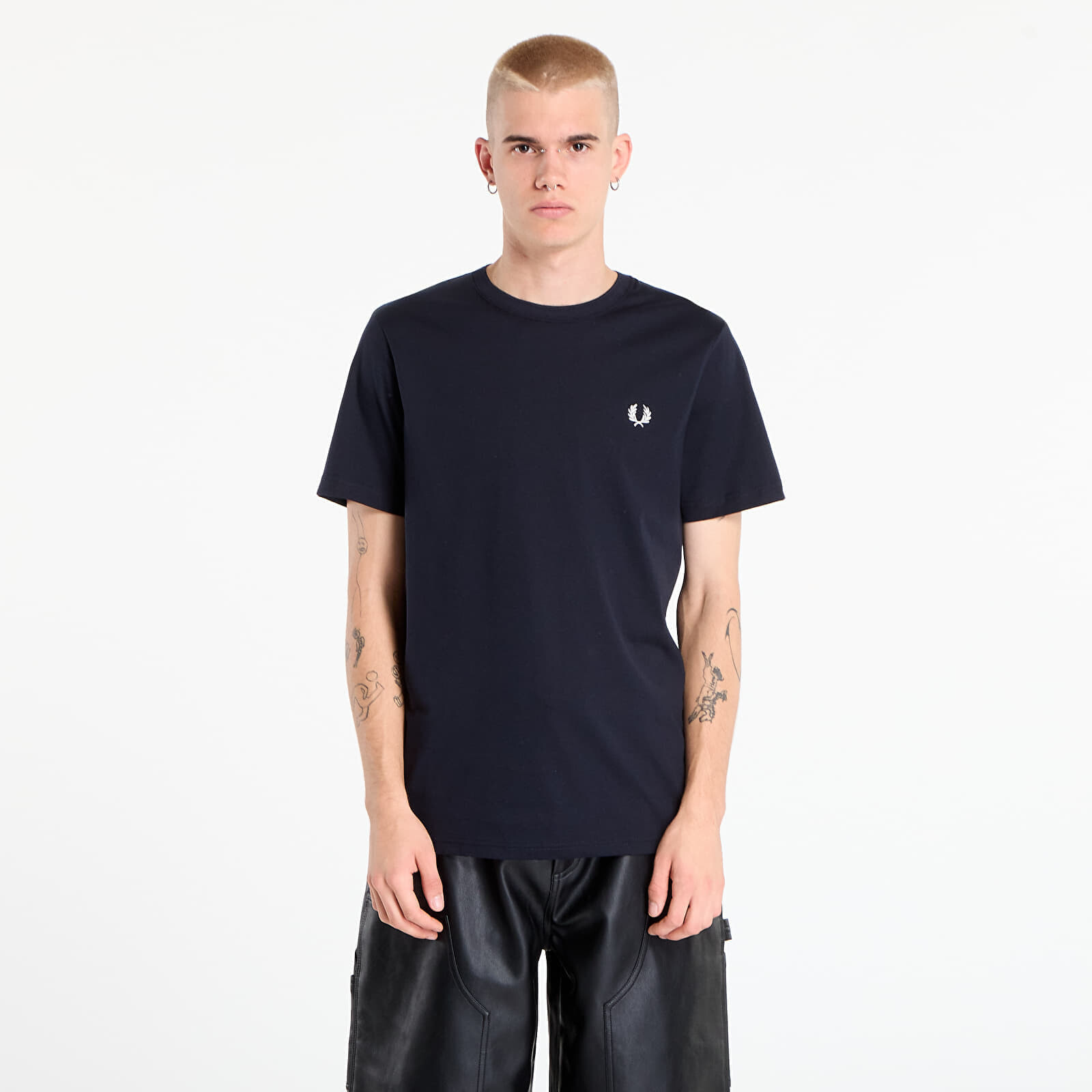 Tričko FRED PERRY Crew Neck T-Shirt Navy L