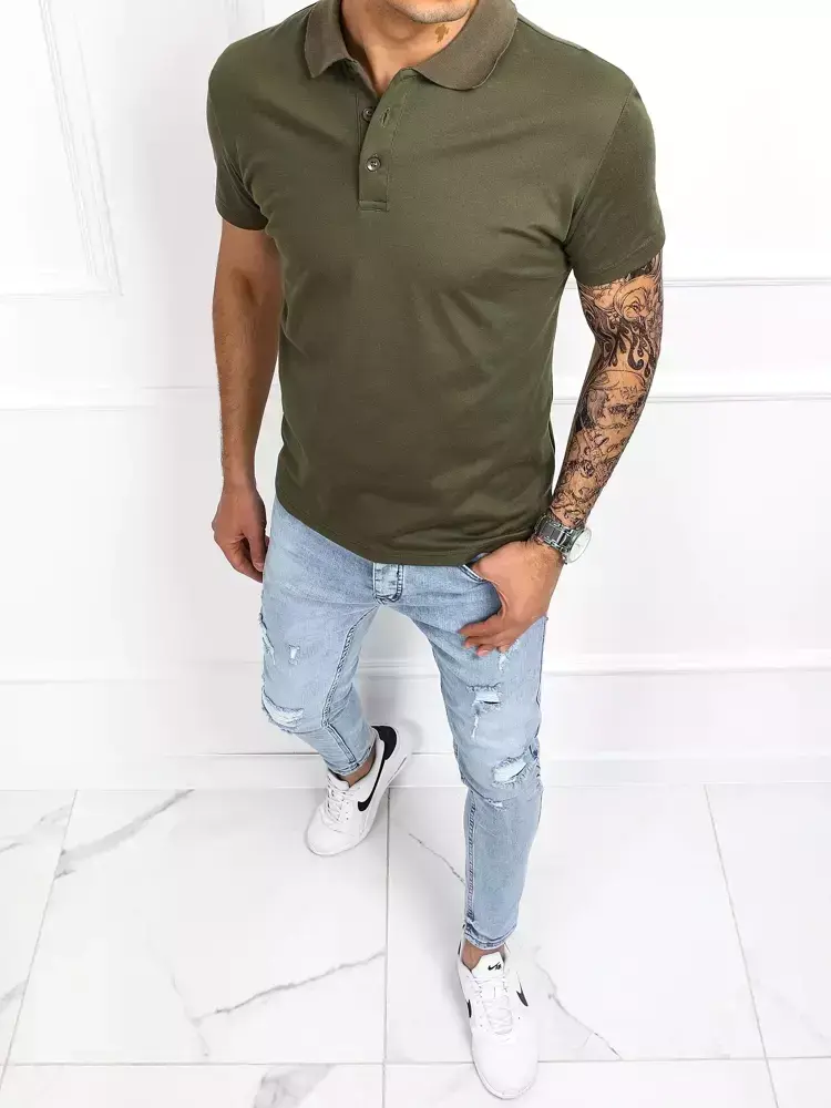 Pánske polo tričko zelené Dstreet