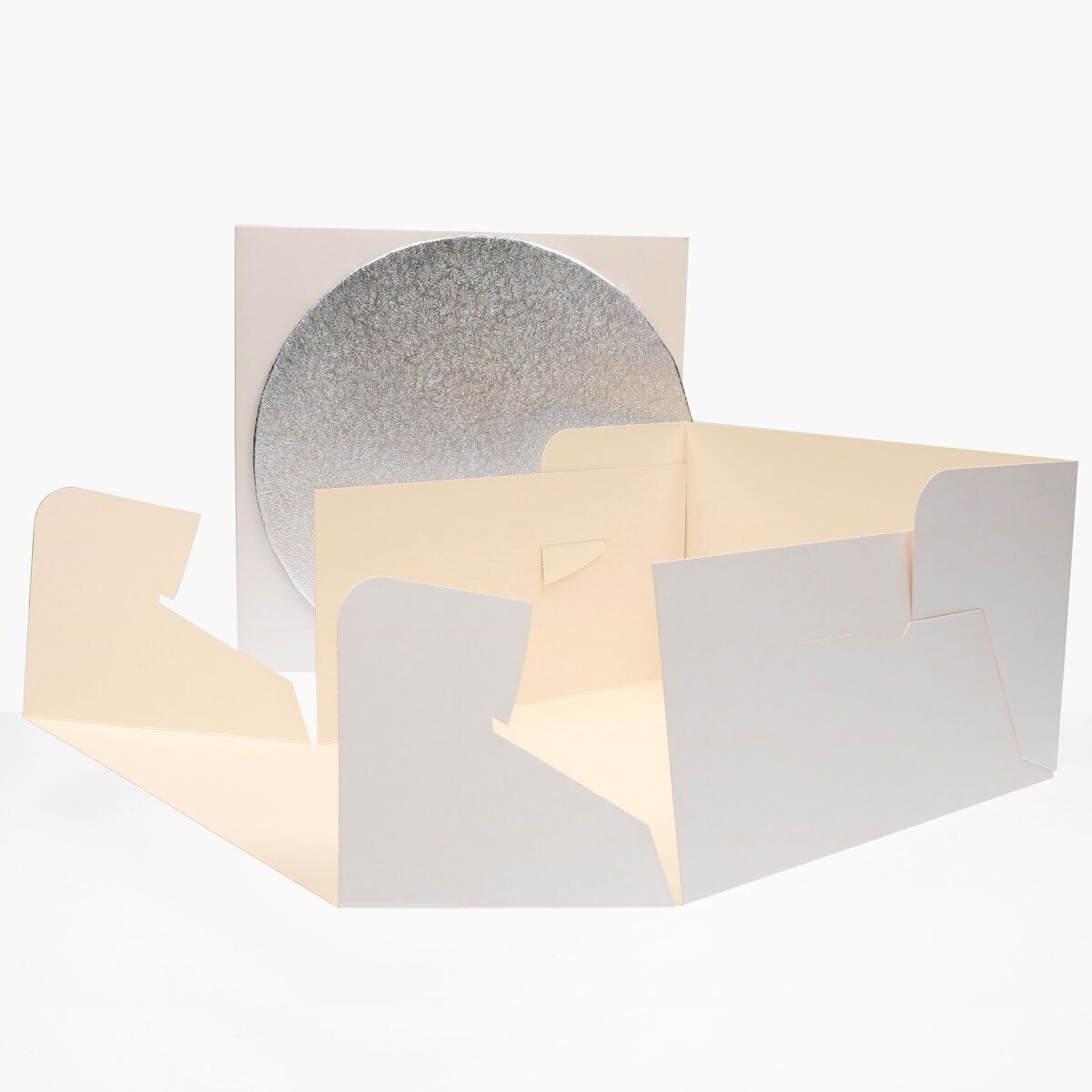 Cakesupplies Krabica na tortu s podnosom 30 x 30 x 15 cm