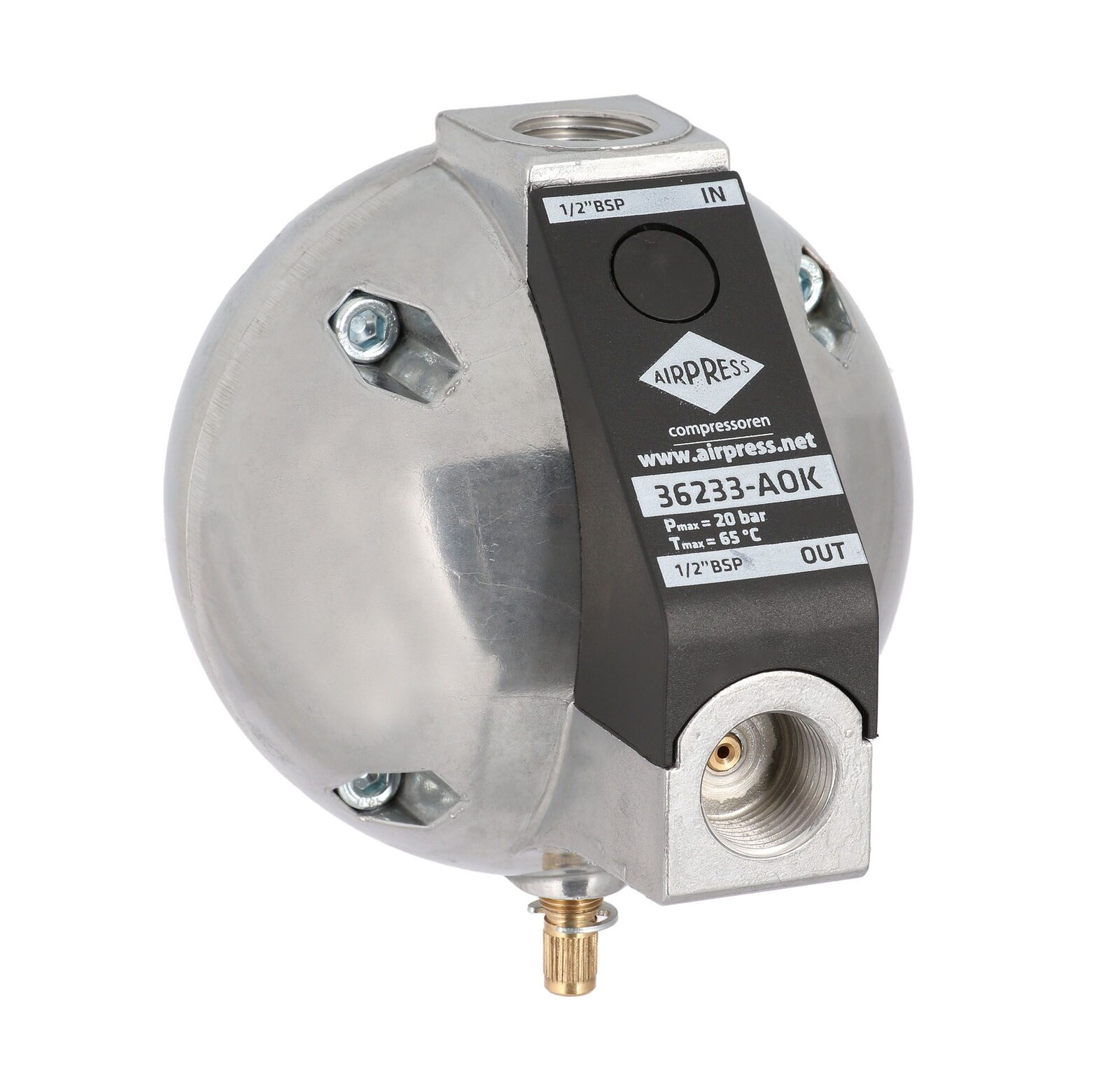 Automatický vypúšťací ventil AOK20B pre cyklónové separátory s niplom 36233-VEN