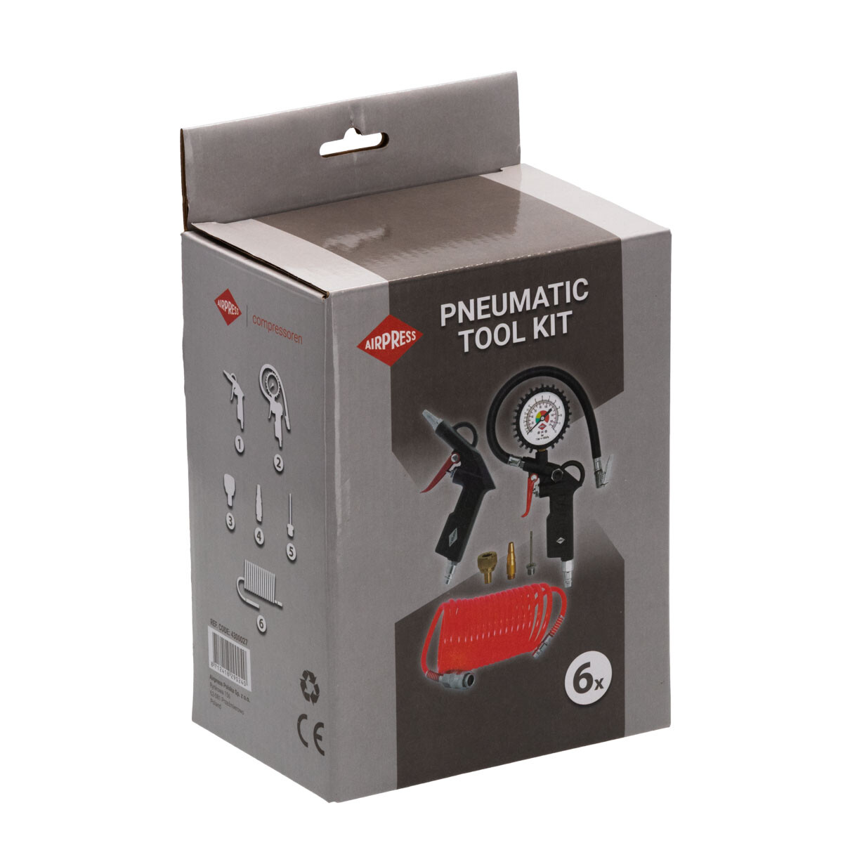 Súprava pneumatického náradia EURO 6 dielov