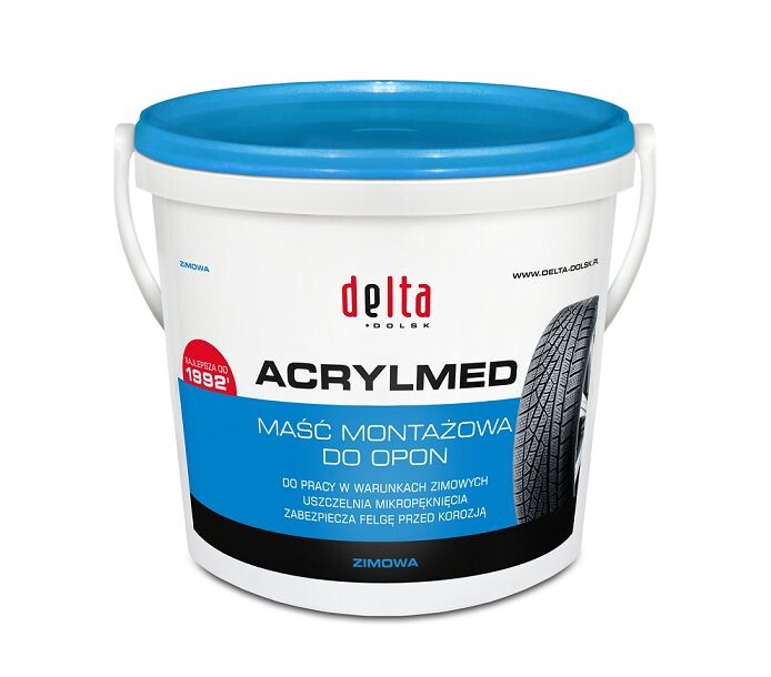 ACRYLMED Winter mounting paste with sealant (Delta Blue) - Tyre mounting paste, 4 kg
