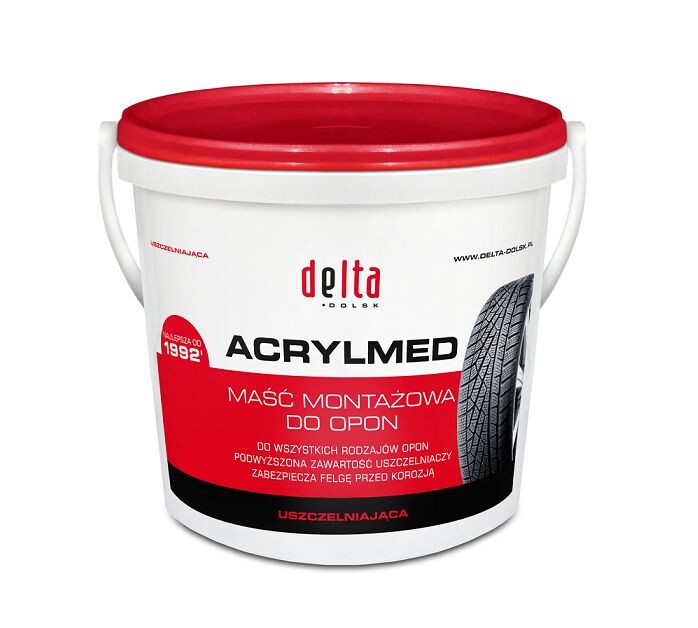 ACRYLMED mounting paste with sealant (Delta Red) - Tyre mounting paste, 4 kg