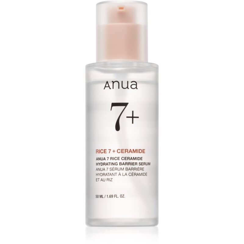 Anua Rice 7 Ceramide Hydrating Barrier Serum intenzívne hydratačné pleťové sérum pre obnovu kožnej bariéry 50 ml
