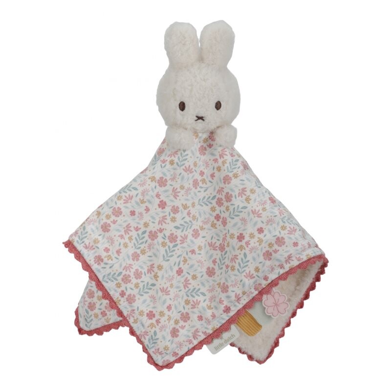 Little Dutch Miffy Fluffy Lucky Blossom Cuddle Cloth uspávačik 0 m+ Pink 1 ks