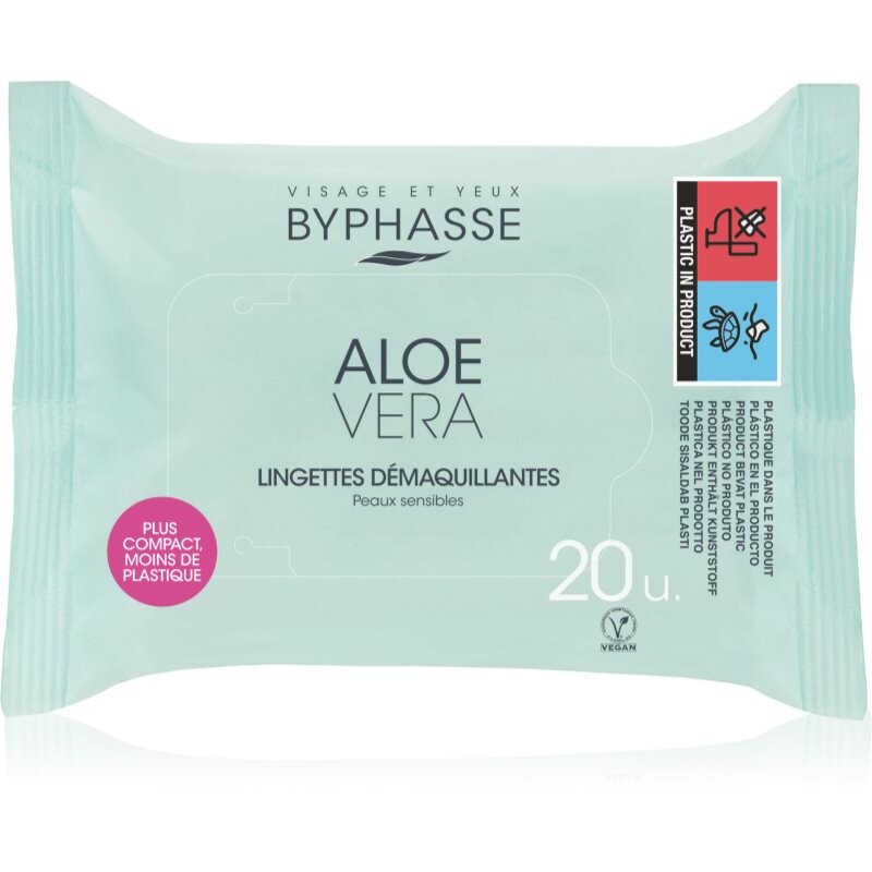 BYPHASSE Aloe Vera odličovacie obrúsky 20 ks