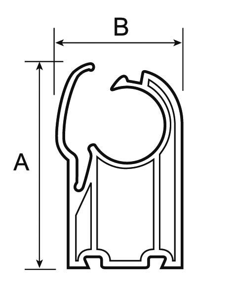 Nástenný držiak fi 40 mm
