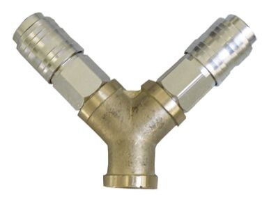 1/2'' Y connector, set w/ quick couplings