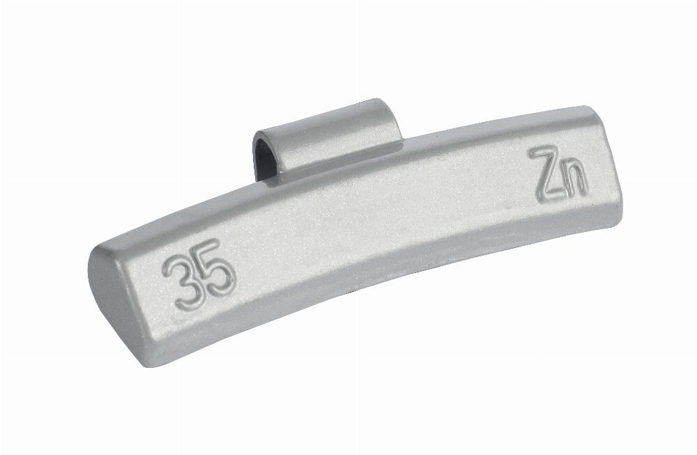 50pcs 35g ZINC knock-on wheel weights, alloy wheels, grey, coated