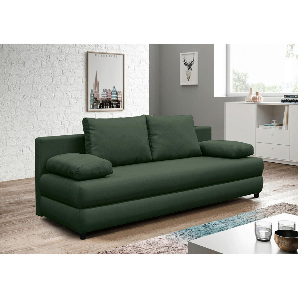 P & B ROZKLADACIA POHOVKA, textil, zelená