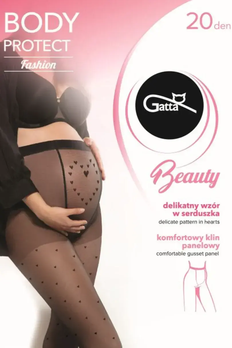 GB BODY PROTECT 02 - 20 DEN HEARTS nero 4-L