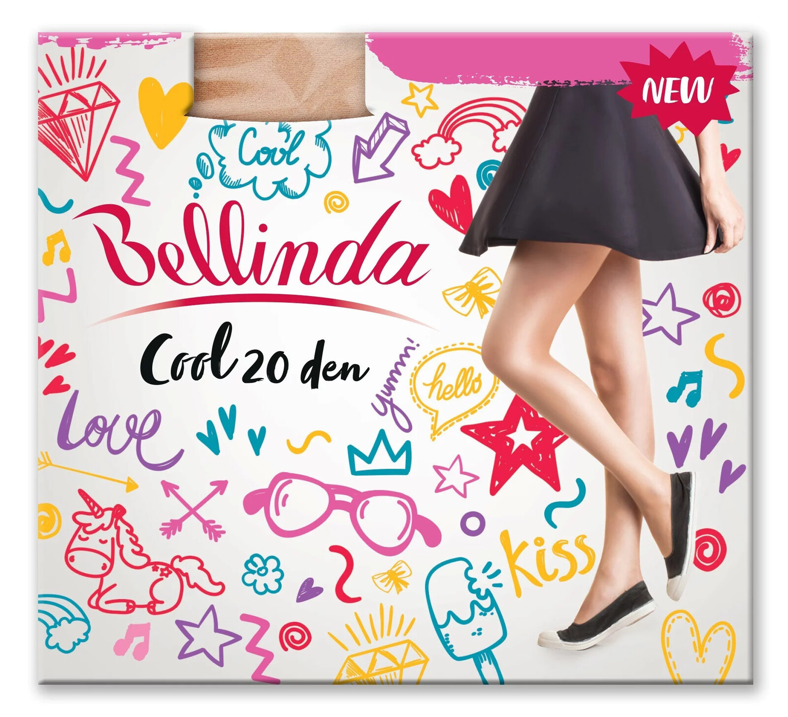 Dámske pančuchové nohavice COOL 20 DEN - BELLINDA M amber