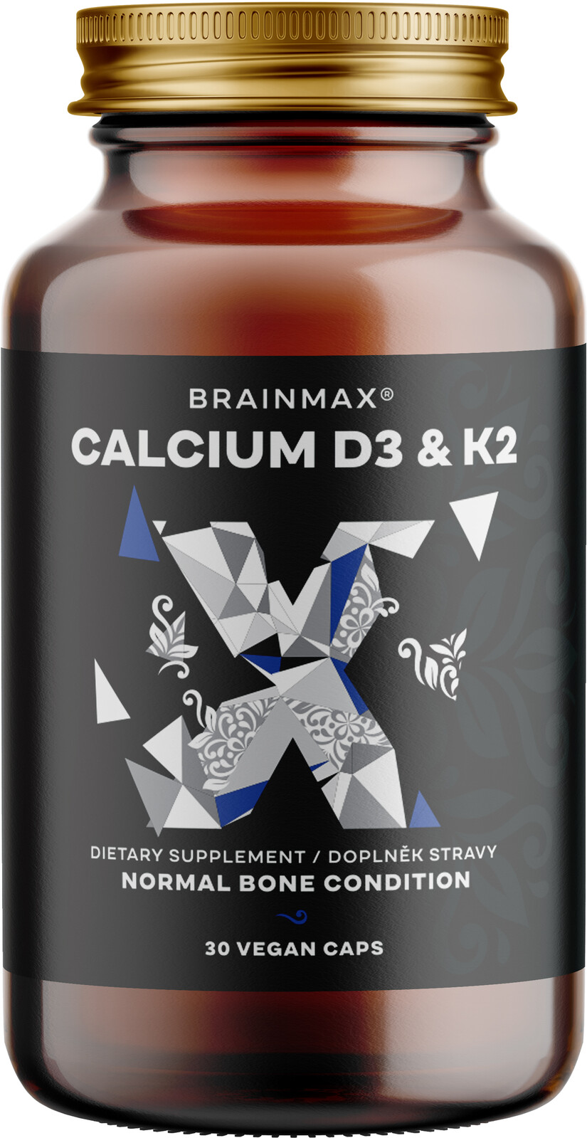 BRAINMAX Vápnik s vitamínom D3 & K2 60 kapsúl