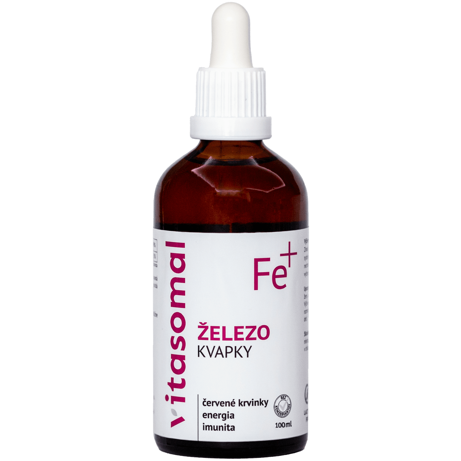 VITASOMAL Železo kvapky (bez konzervantov) 100 ml