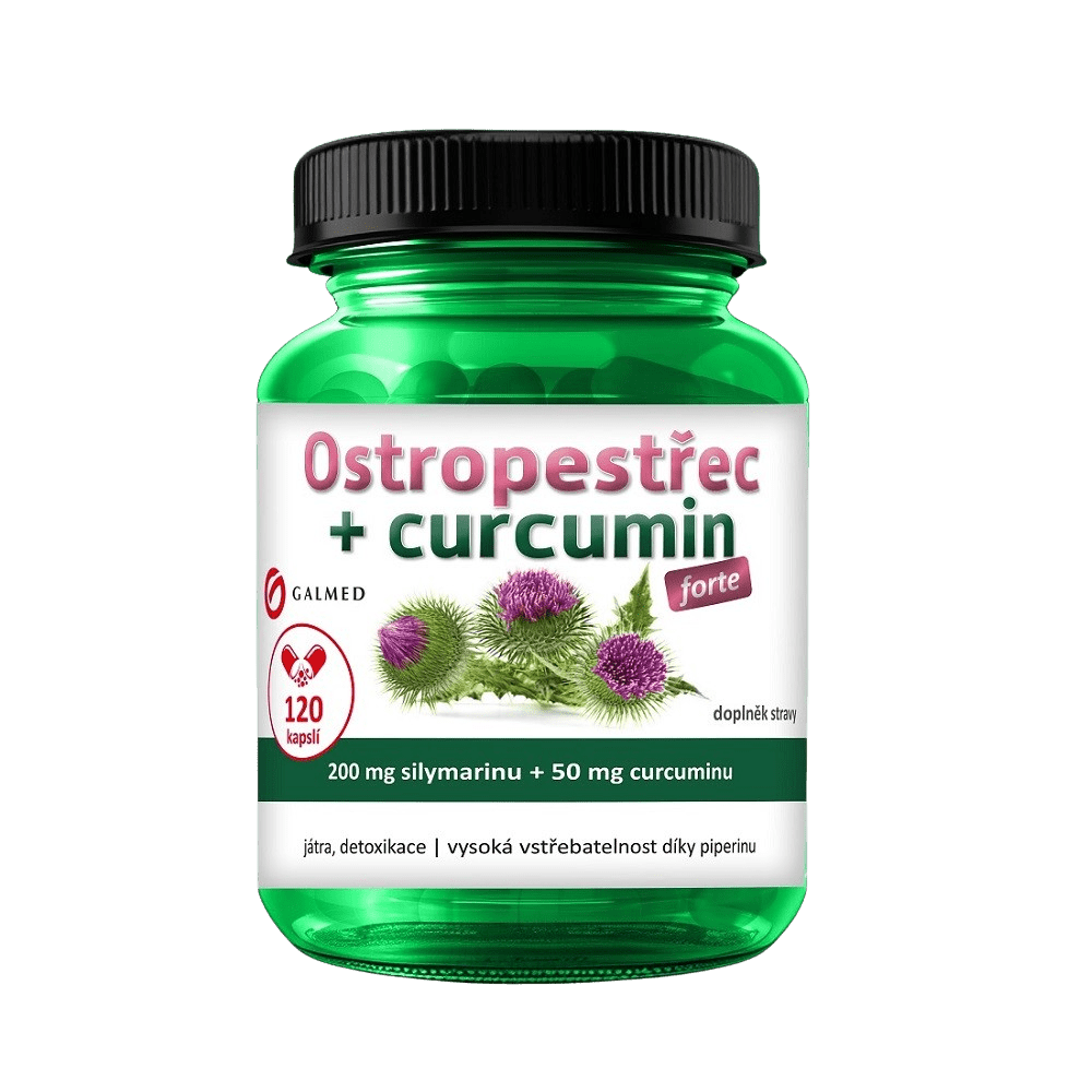 GALMED Pestrec forte + curcumin 120 kapsúl