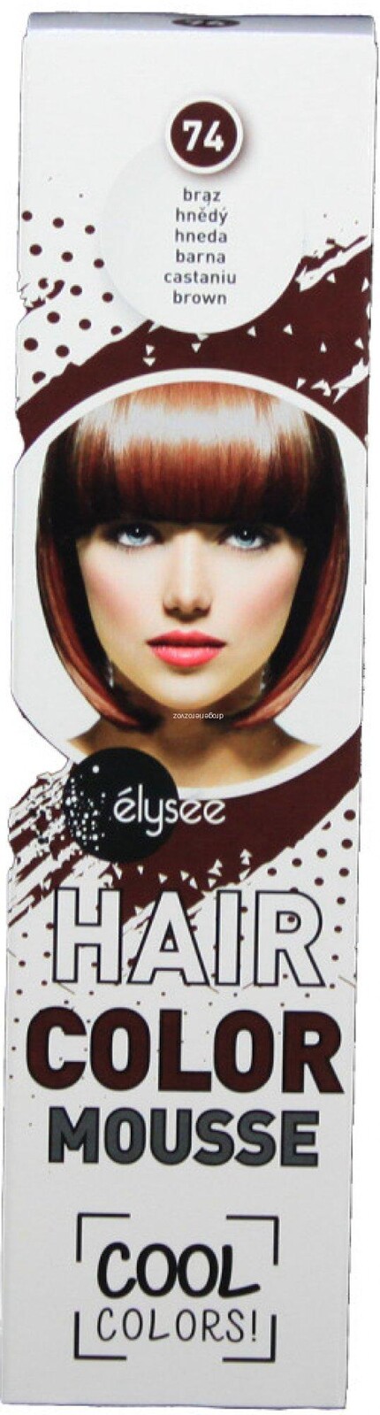 Wats Elysée Color Mousse farebné penové tužidlo, farba hnedá 75 ml