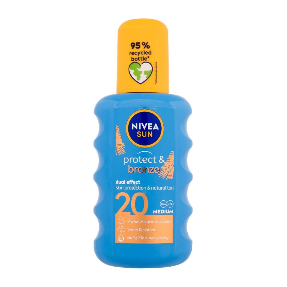 Nivea Sun Protect & Bronze SPF20 mlieko na opaľovanie 200ml