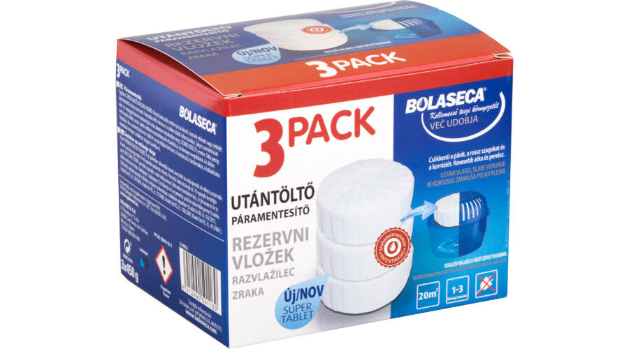Bolasega Bolaseca náplň do odvlhčovača neutral 3x450g