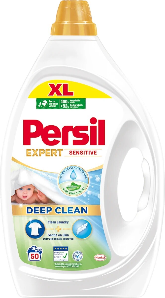 Persil  Expert Deep Clean Sensitive / Aloe Vera prací gél 2,25 l 50PD