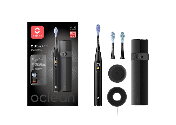 OCLEAN X Ultra 20 S Black púzdro a sonická kefka, čierna