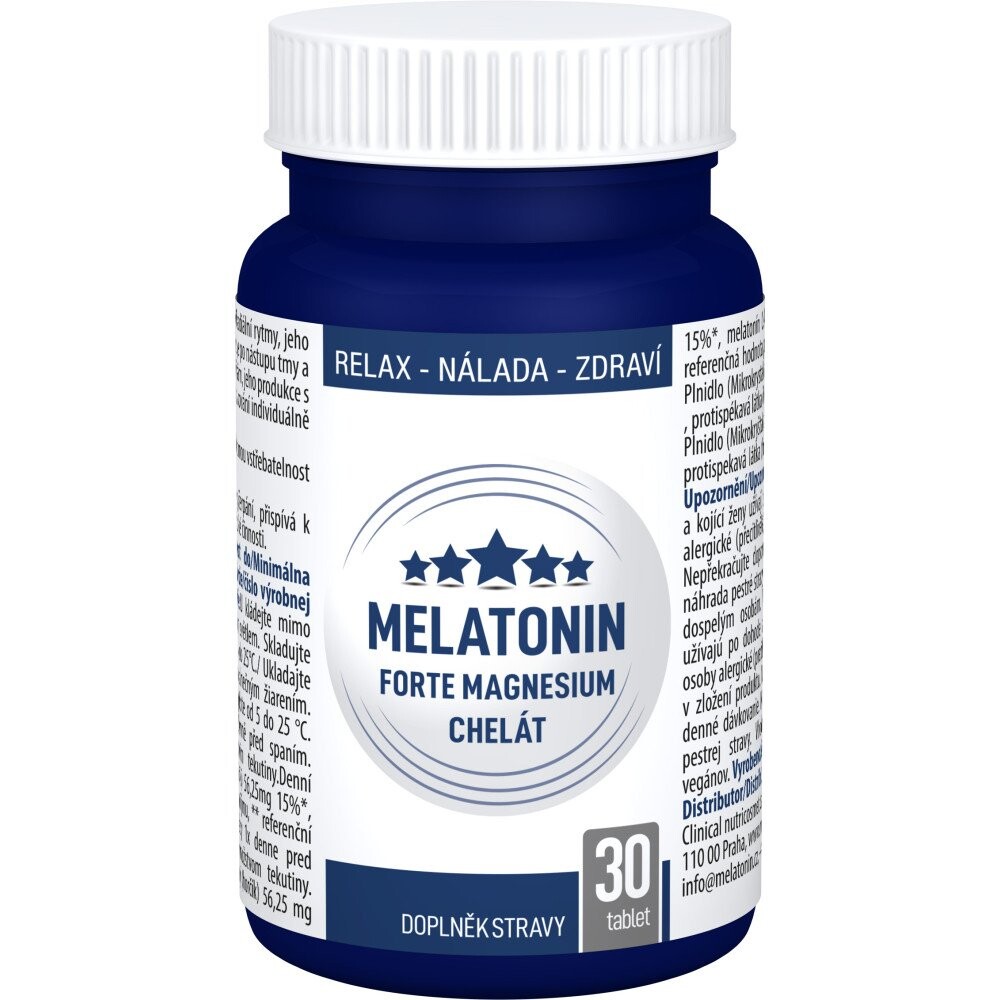 CLINICAL Melatonín Forte Magnesium chelát 30 tabliet