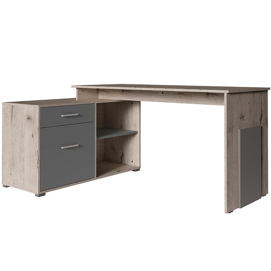 Písací stôl Como Korner dub wellington/grafiti 60