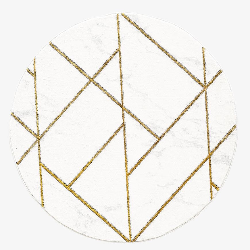 Koberec Diamond 0,8/0,8 A0052 biela/ zlatá