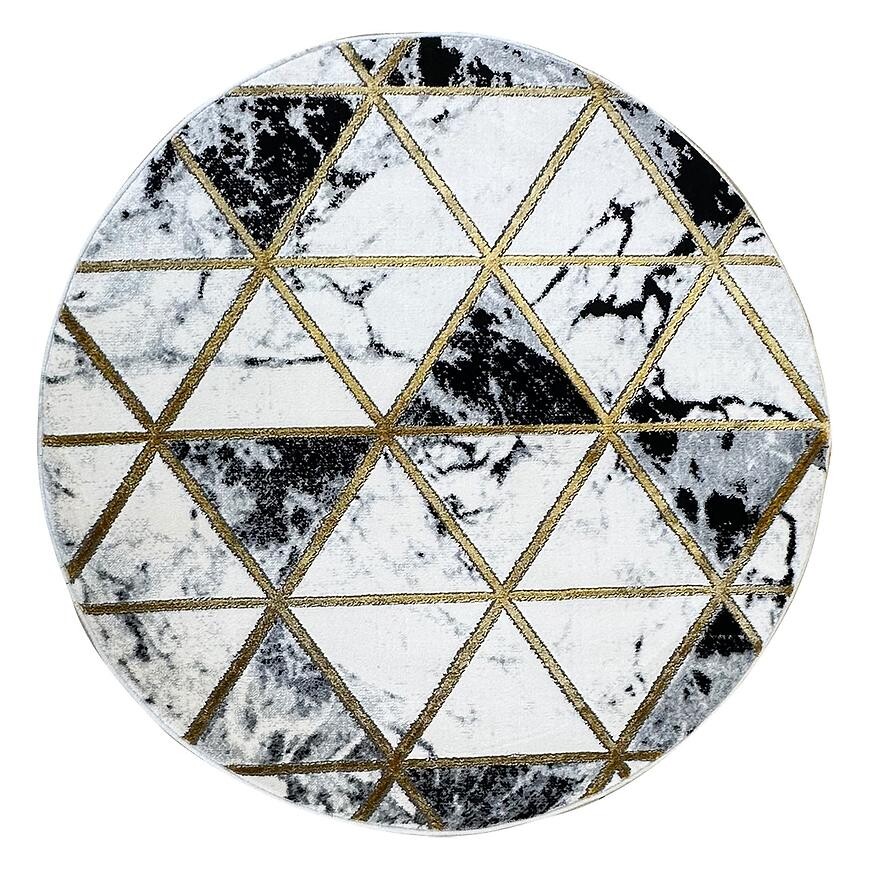 Koberec Diamond 1,2/1,2 C0075 čierna/zlatá