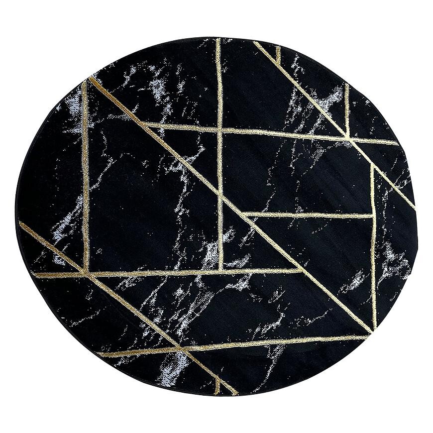 Koberec Diamond 1,2/1,2 A0052 čierna/zlatá