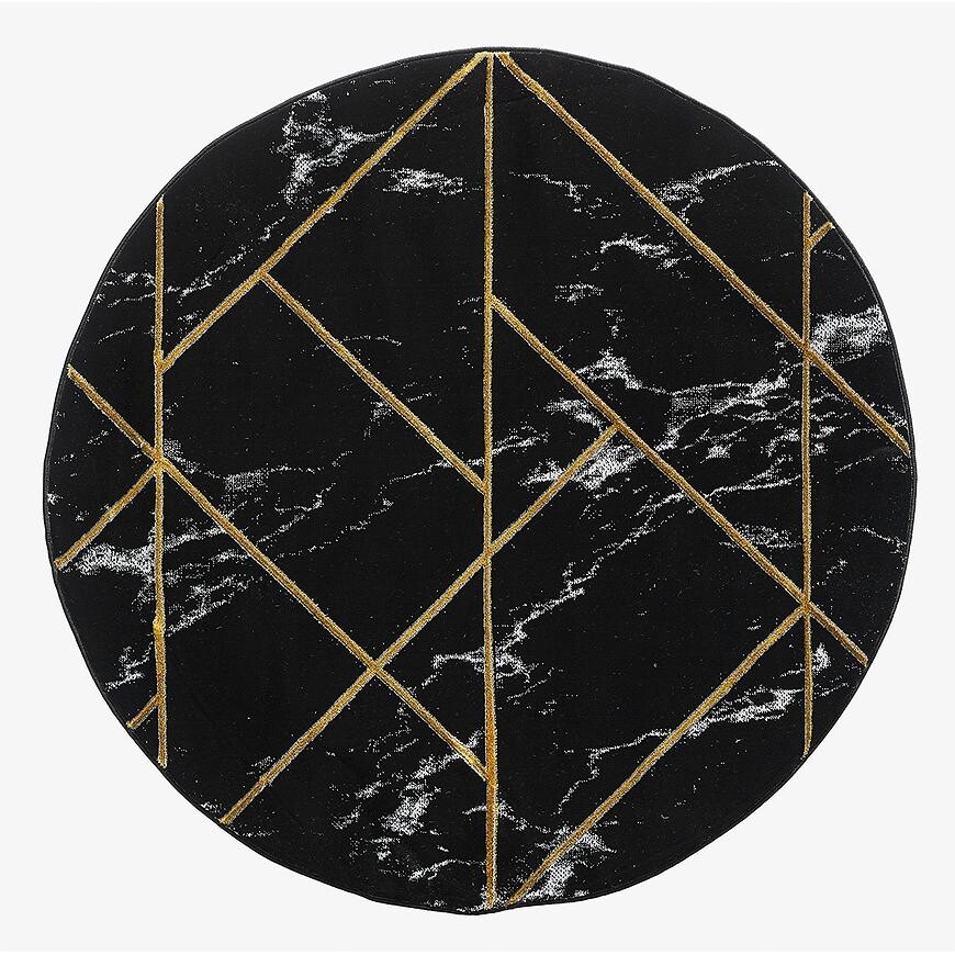 Koberec Diamond 0,8/0,8 A0052 čierna/zlatá