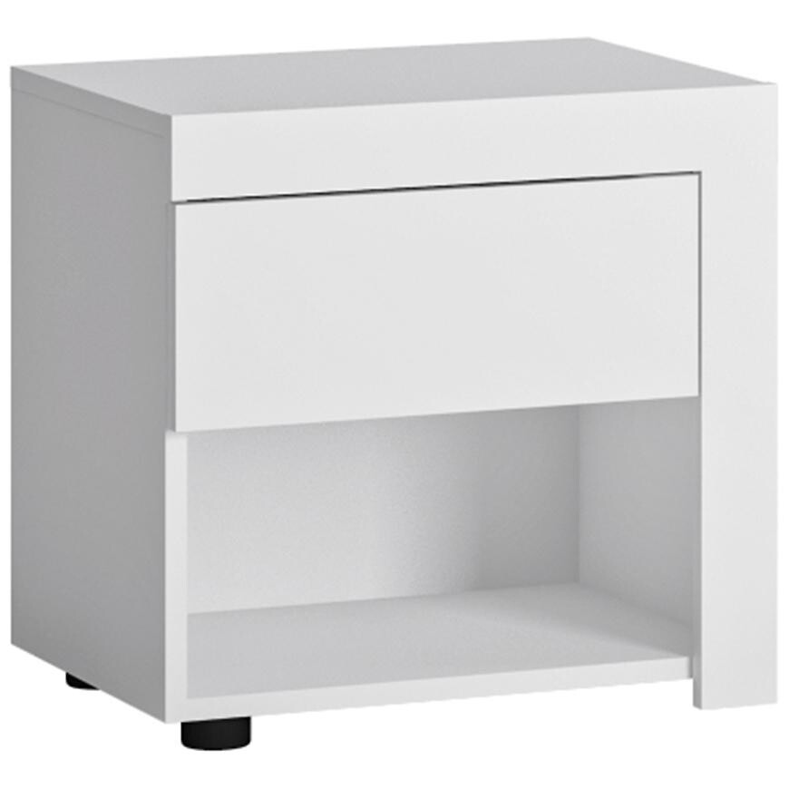 Nočný stolík Lyon Biela Lyok03r 1s Biela Alpin/Biela